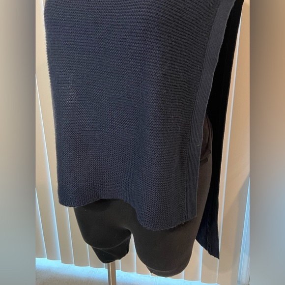 BCBGeneration Navy Knit Turtleneck Poncho - Picture 3 of 6